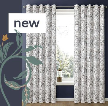 Hardwick Grey Blackout Eyelet Curtains